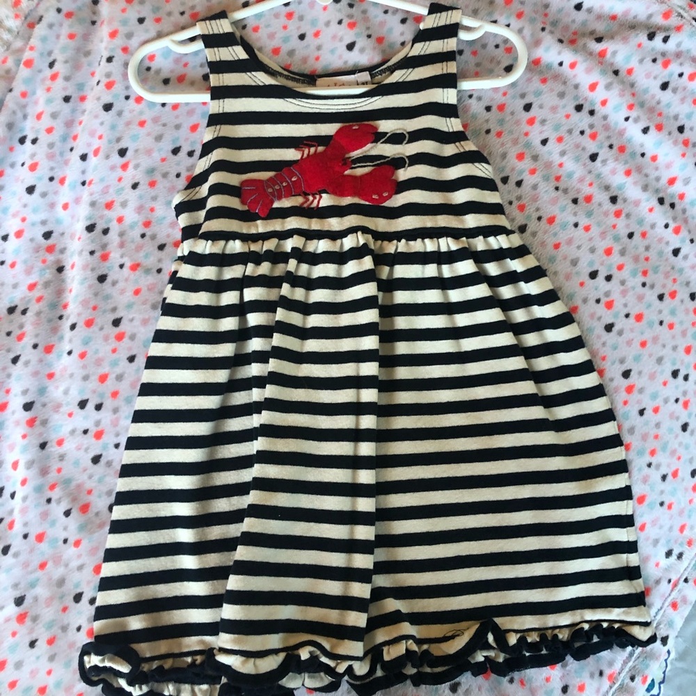 Striped lobster dress, 3t. Worn only once.